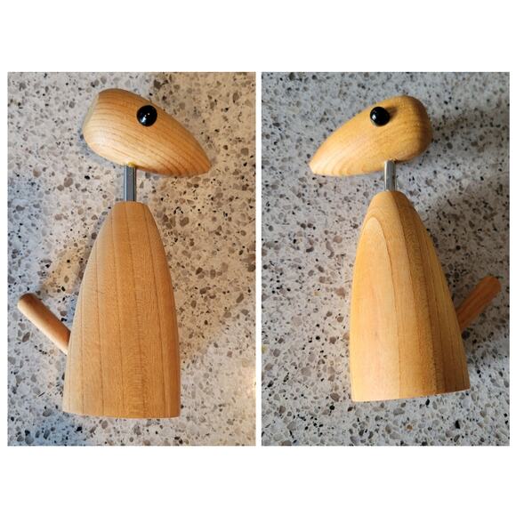 VTG MCM Handcrafted Wood Bird Corkscrew Bottle Opener Stainless Made in Japan - Picture 4 of 16